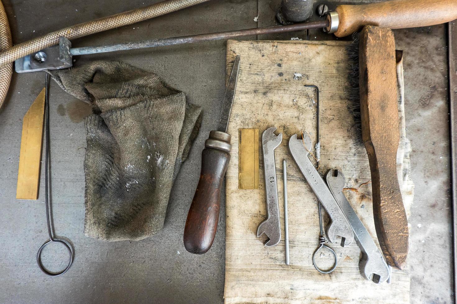 specialized tools in a traditional print shop photo