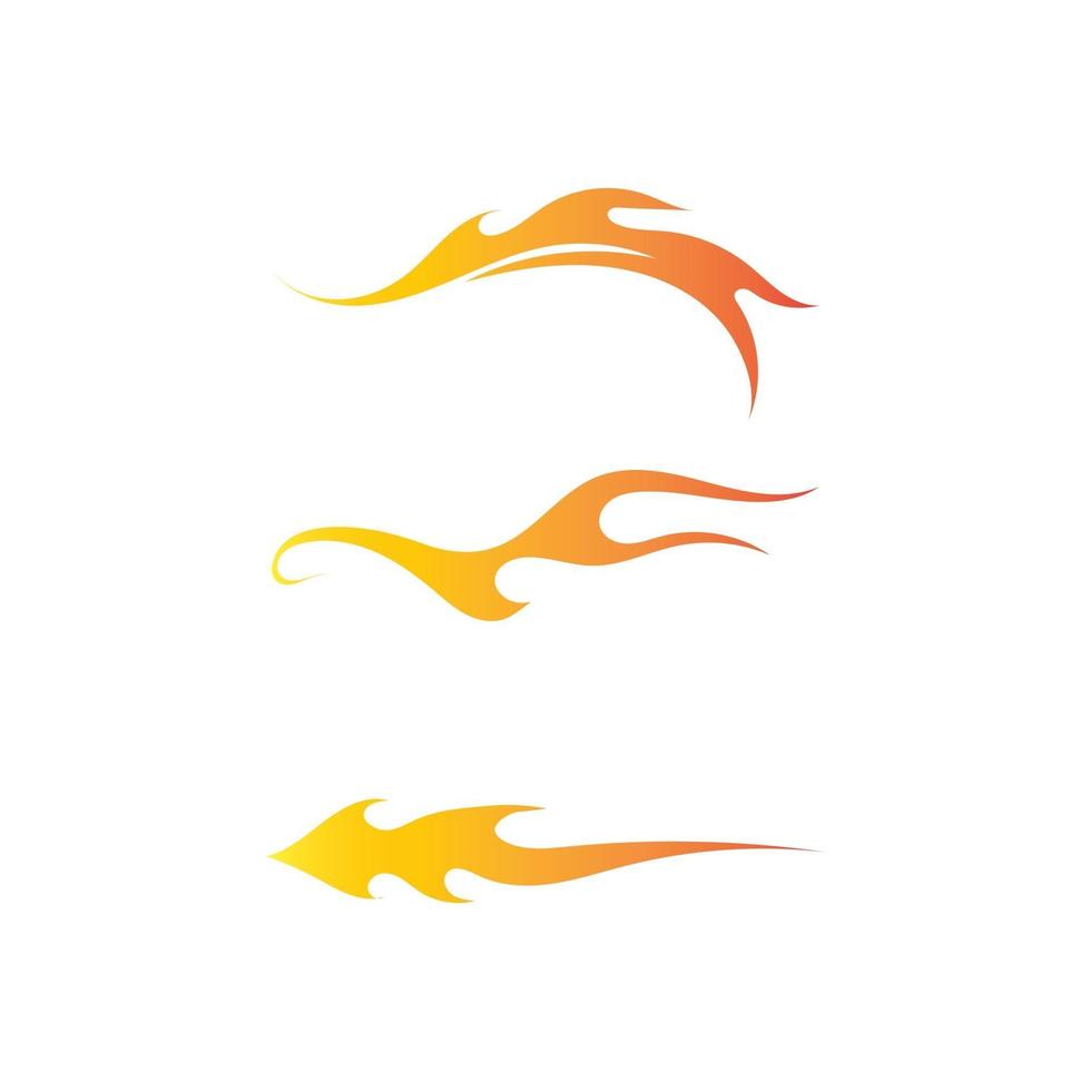 Fire flame nature logo and symbols icons template vector