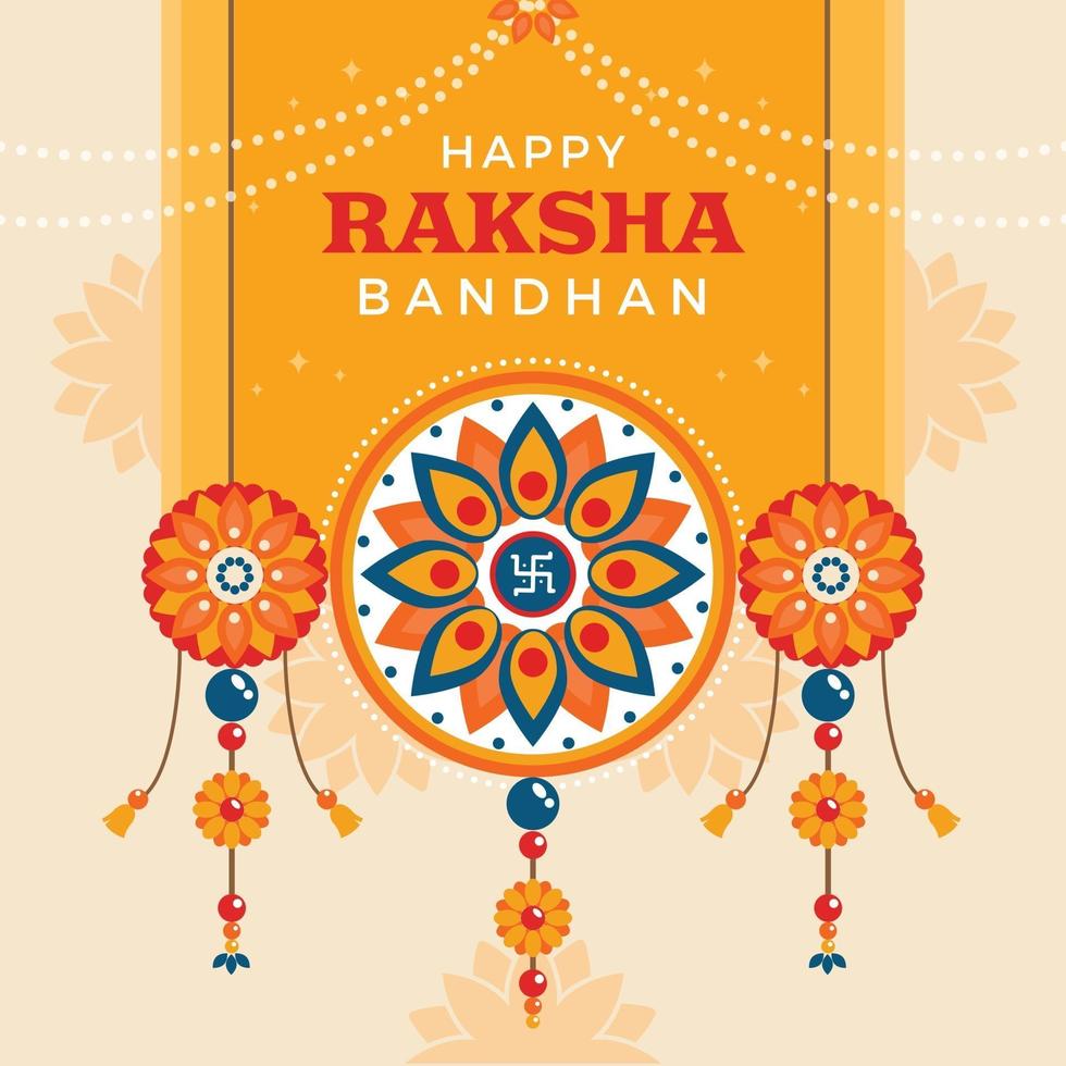 Happy Raksha Bandhan Card vector