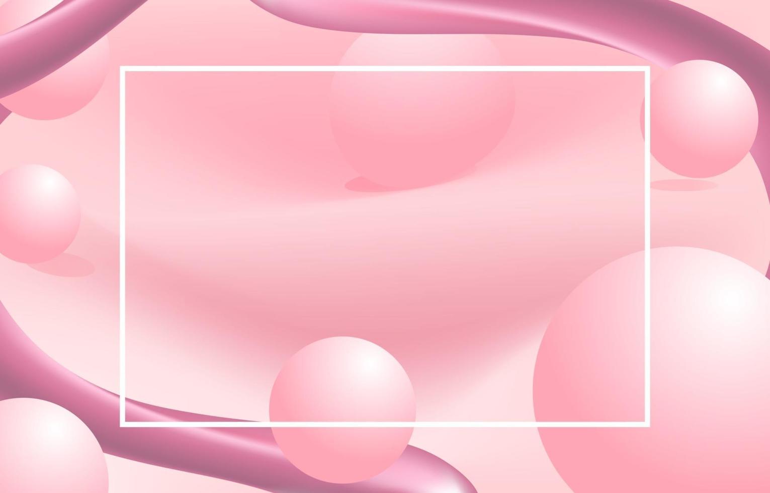 Bubbly Soft Pink Flow Background vector