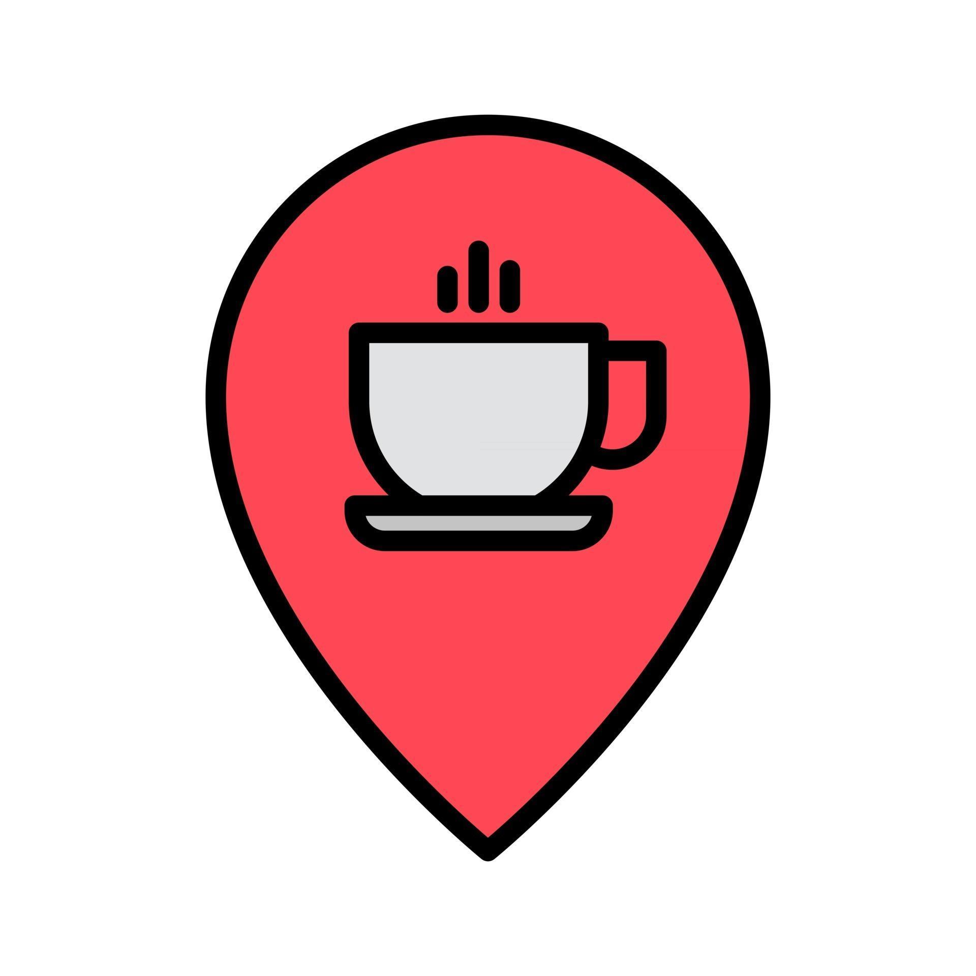 Cafe Location Icon 2458778 Vector Art At Vecteezy