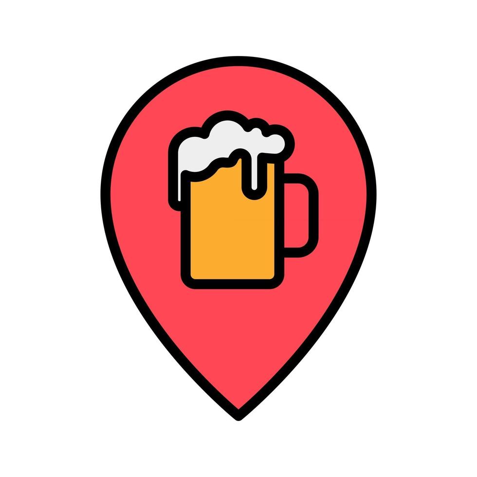 Pub Location Icon vector