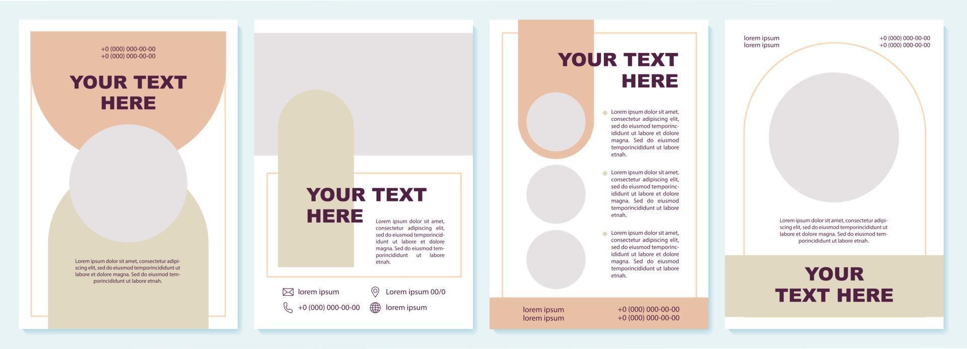 College proposal creative brochure template vector