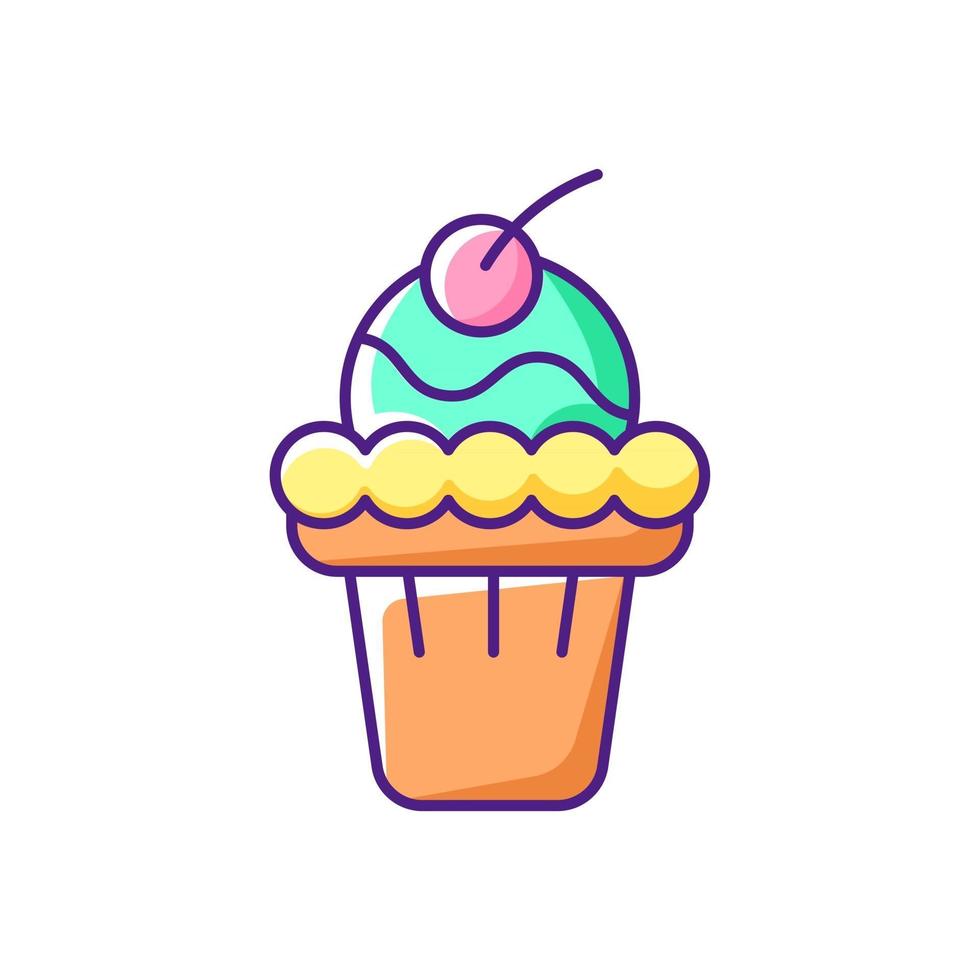 Soft serve RGB color icon vector