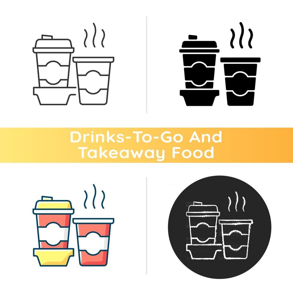 Coffee to go icon vector