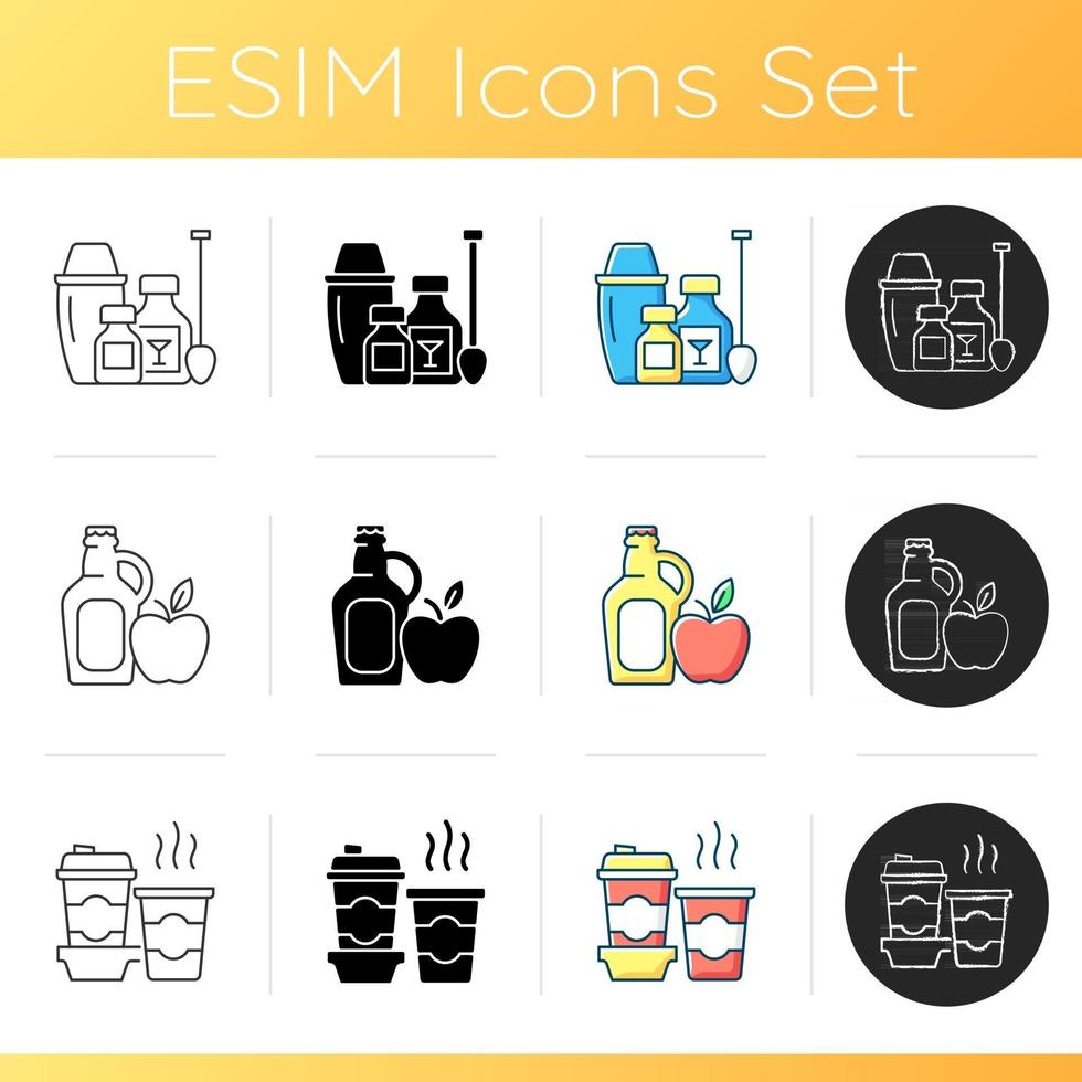 Pickup and delivery option icons set vector