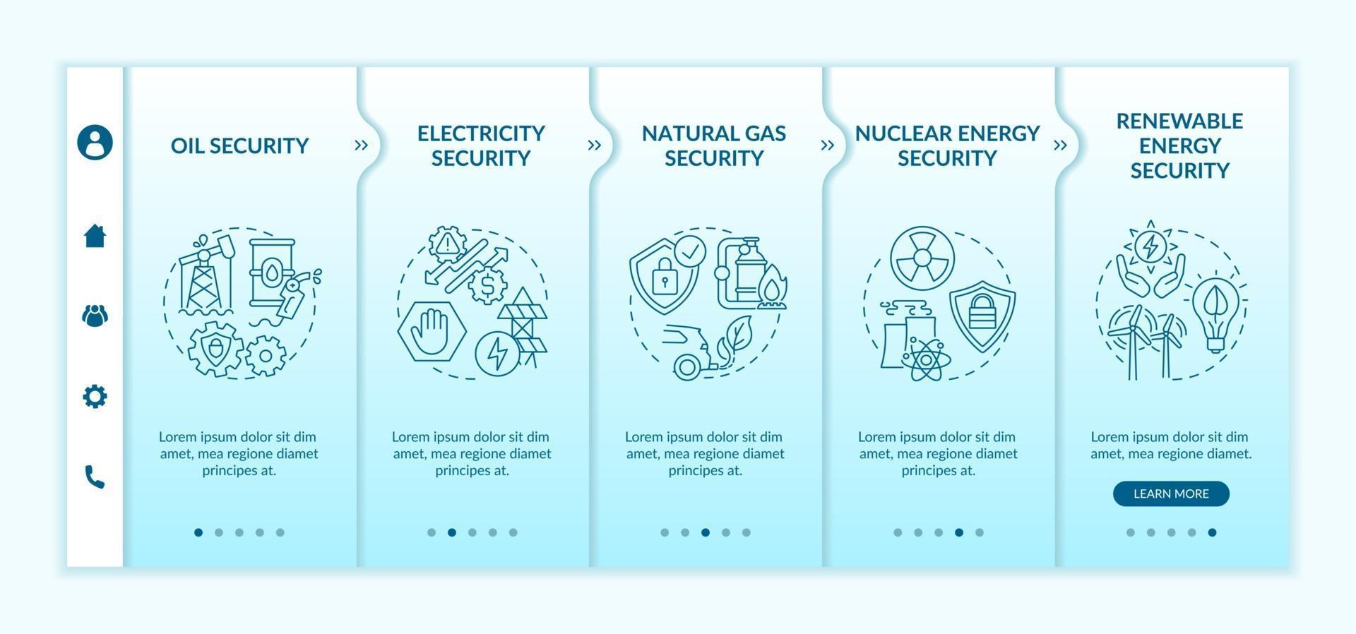 plantilla de vector de incorporación de tipos de seguridad energética