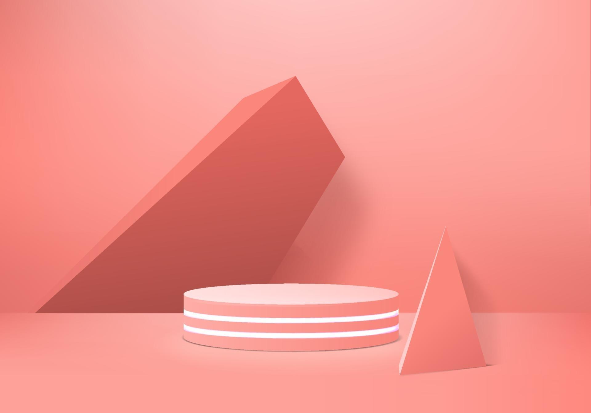3d background products display podium scene with geometric platform