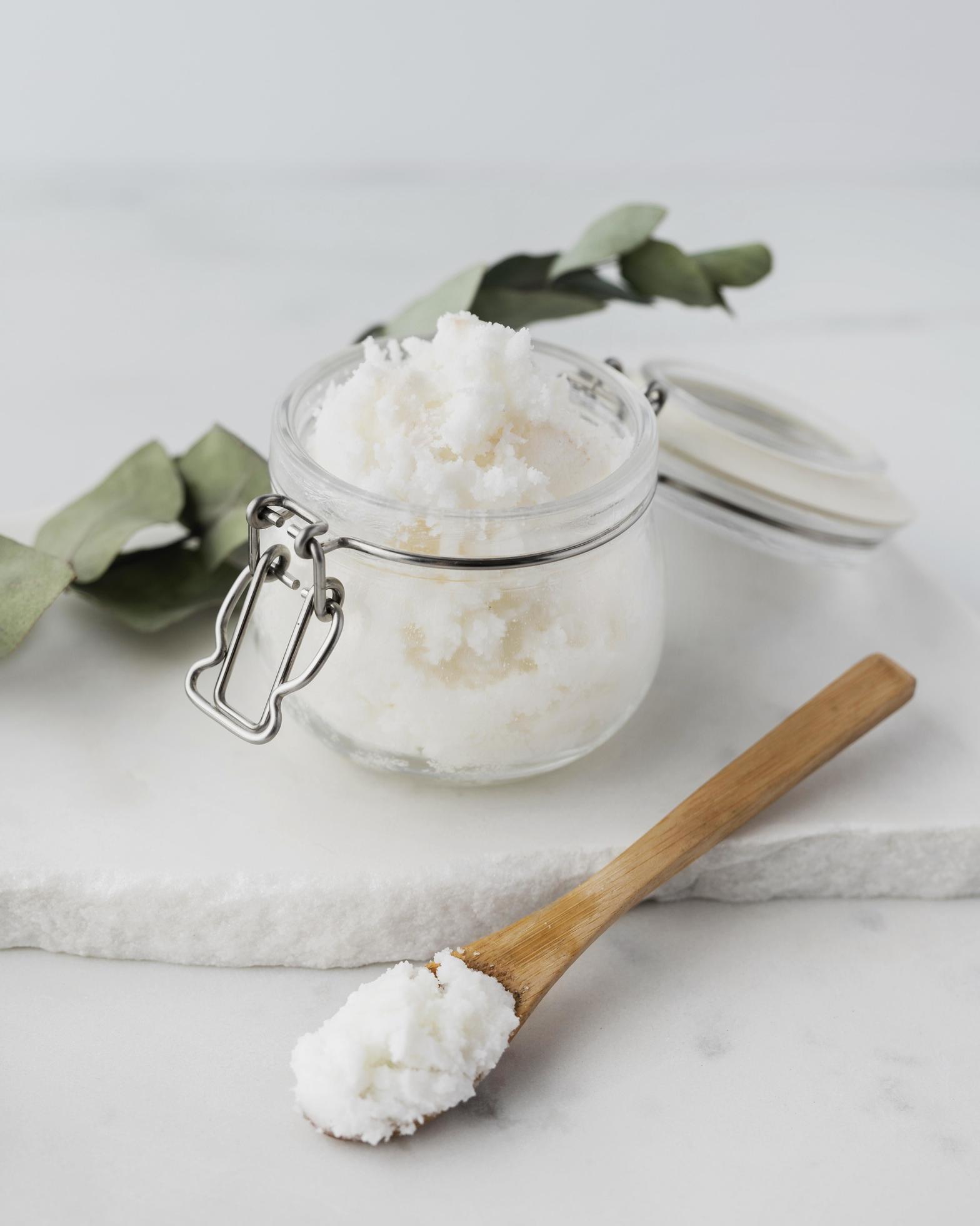 Shea butter beauty treatment assortment background 2459732 Stock Photo