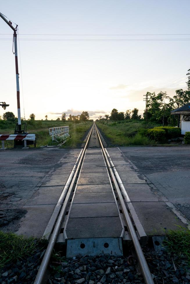 cerrar las vías del tren foto