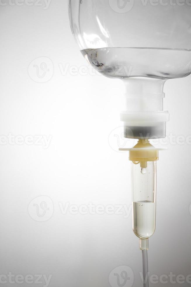 saline solution in vignette style photo