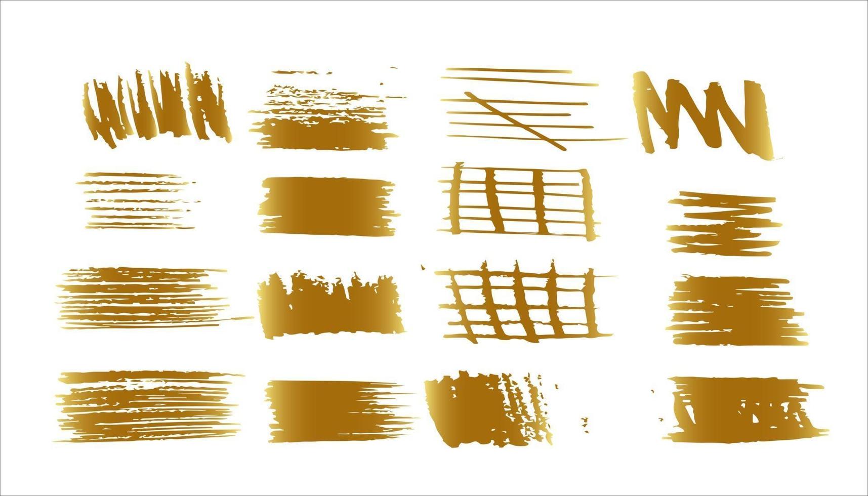 gold grunge brush vector eps