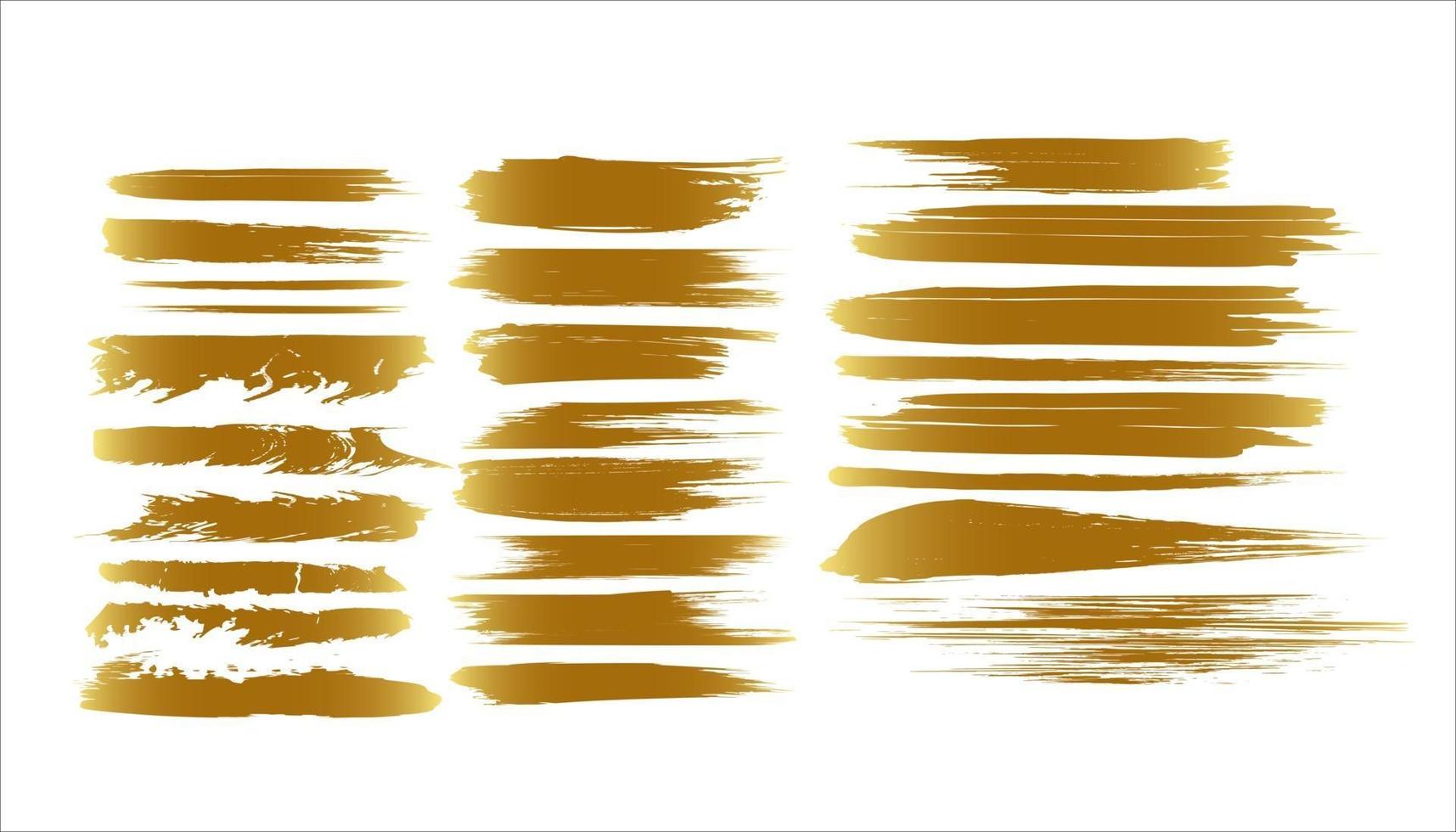 cepillo de pintura de oro vector