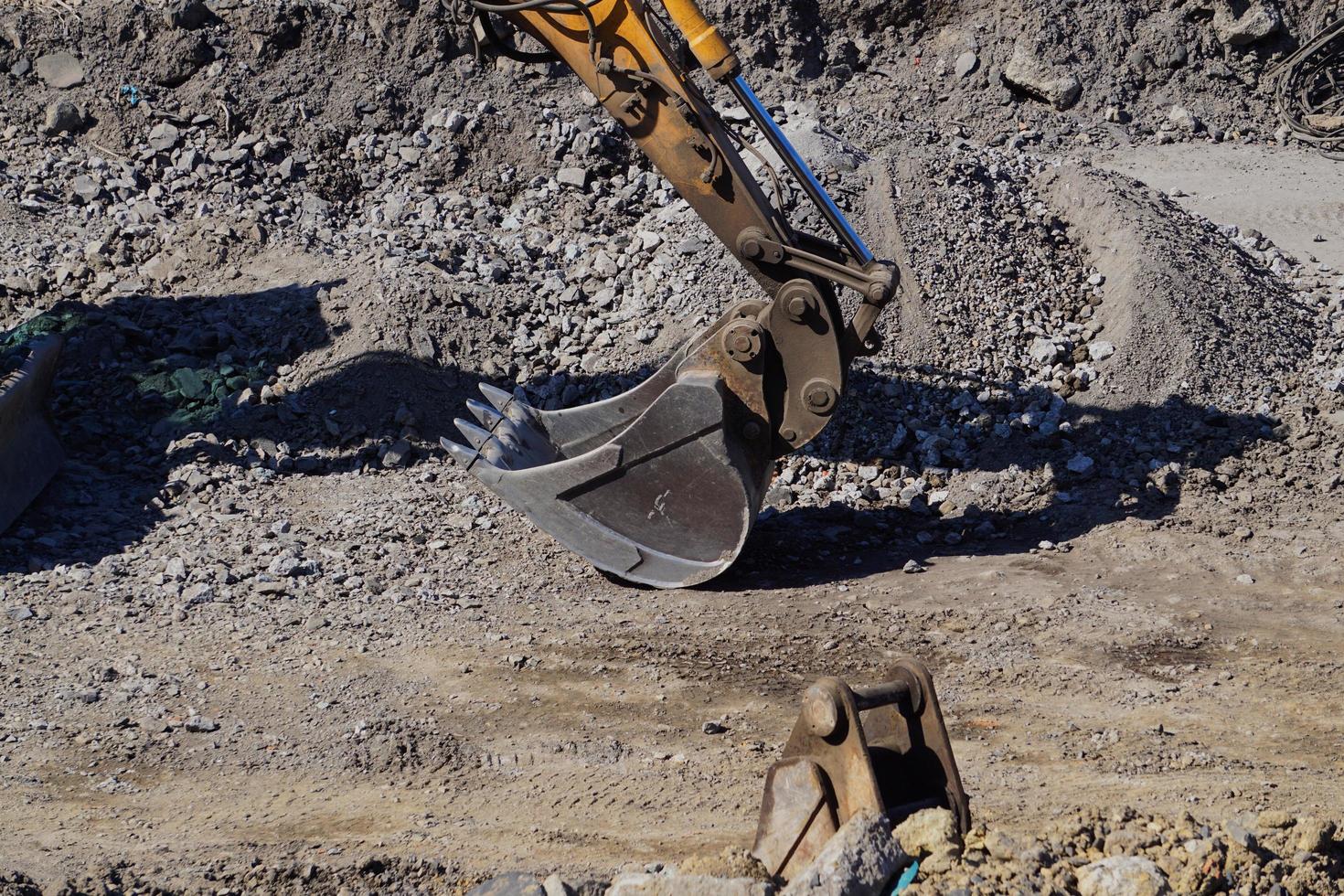 excavadora en la construcción foto