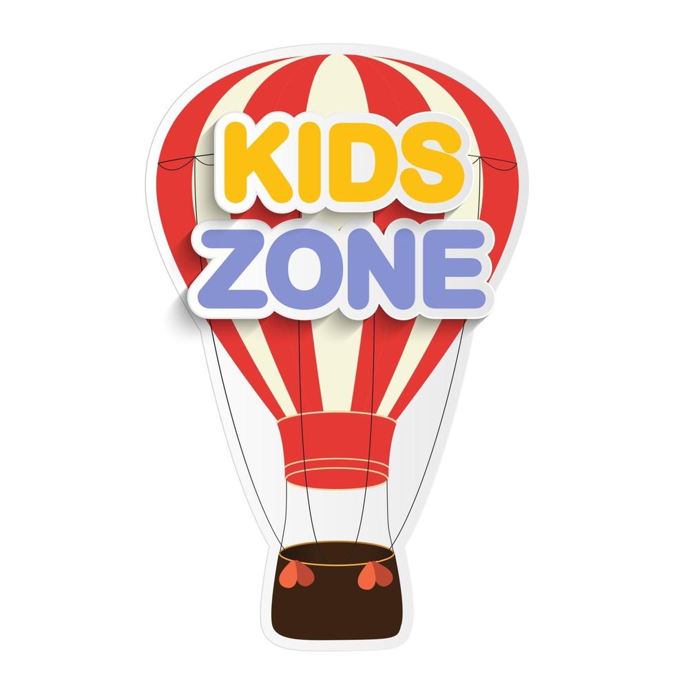 Abstract Kids Zone background vector