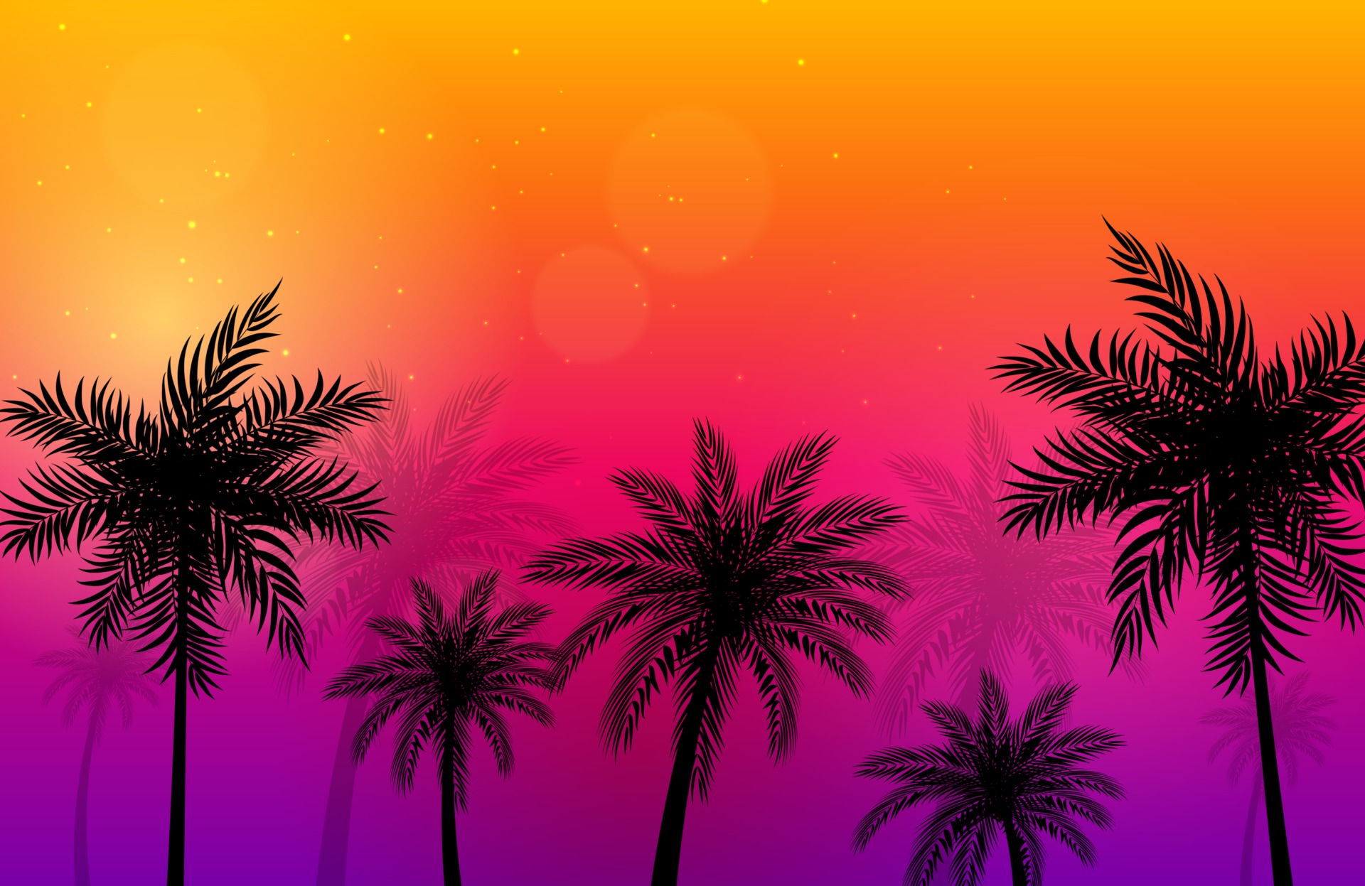 Beautifil Palm Trees background 2462145 Vector Art at Vecteezy