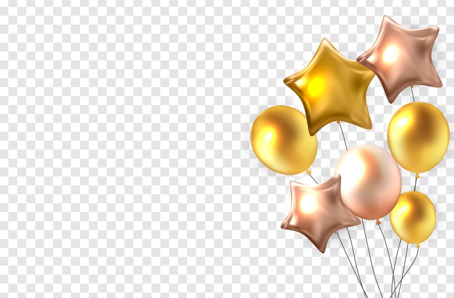 Color Glossy Balloons vector