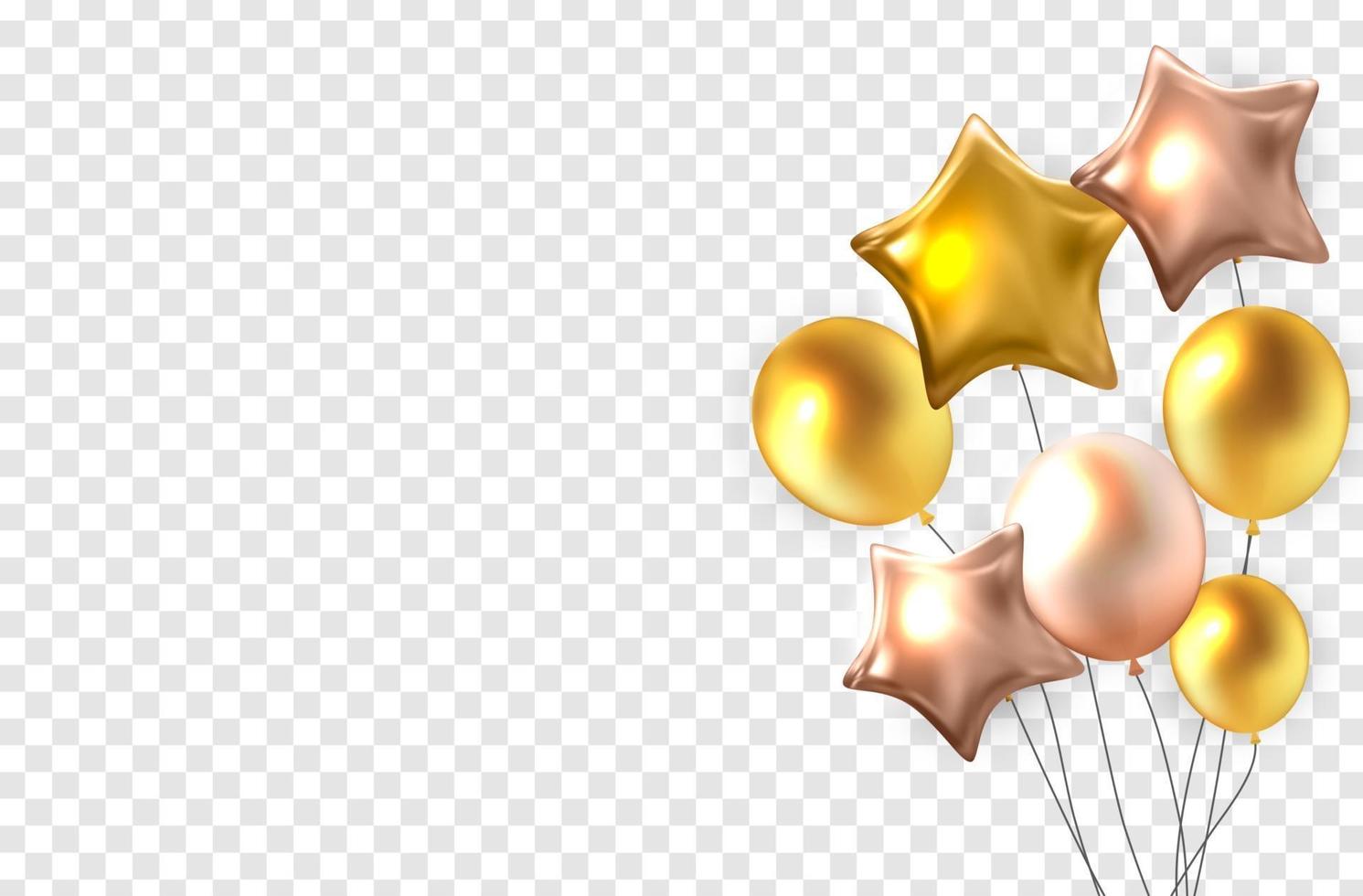 globos de colores brillantes vector