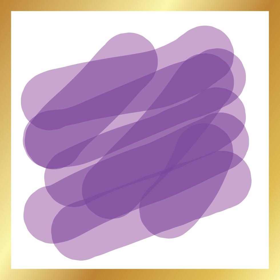 Watercolor Golden Frame Design vector