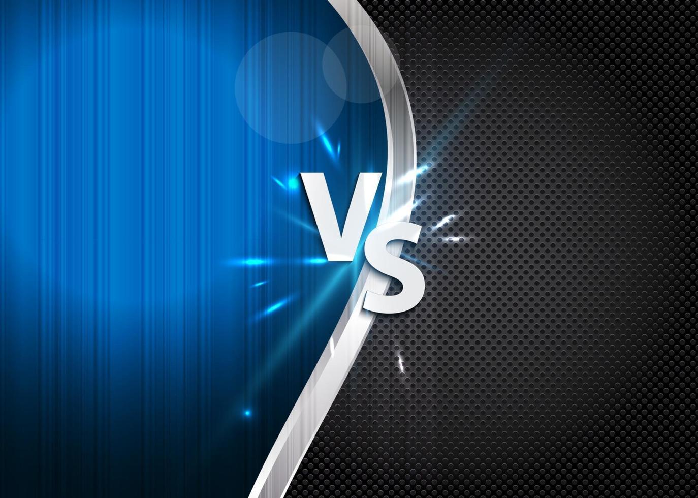 Versus letters figh background vector