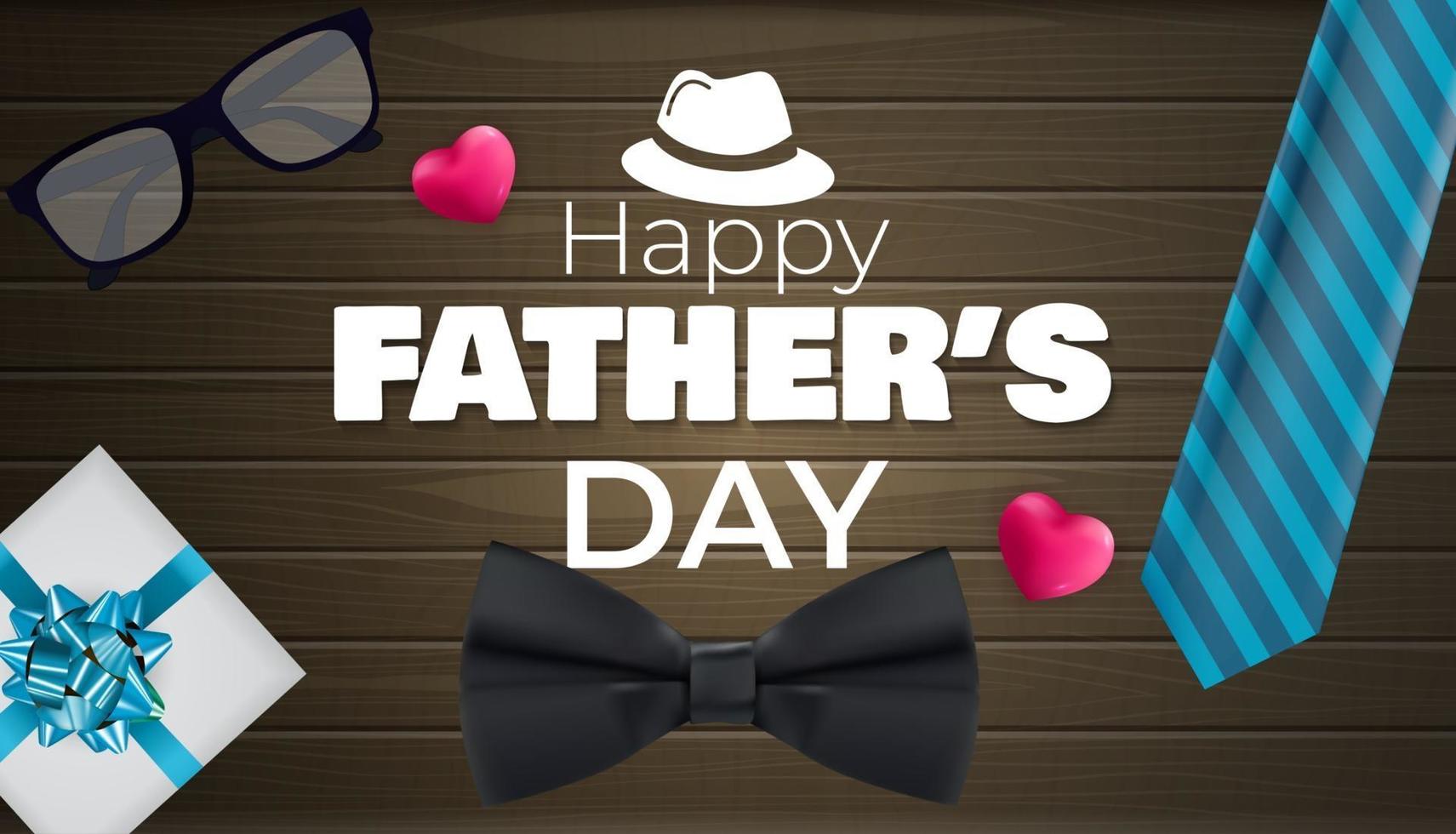 Happy Father's Day Background. Poster, flyer, greeting card or header for website vector