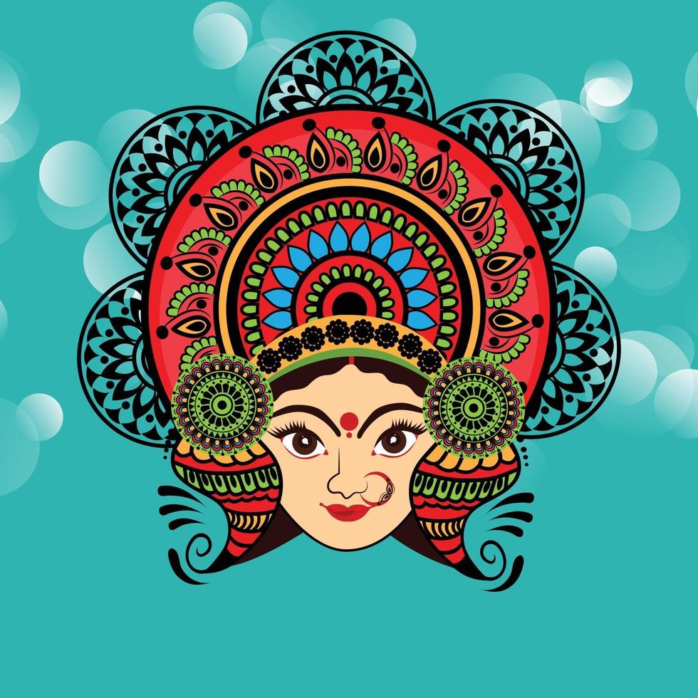 Vector illustration of a Background for Happy Navratri Celebration