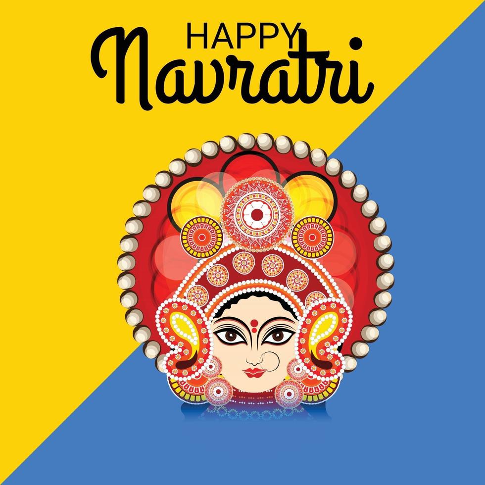 Vector illustration of a Background for Happy Navratri Celebration