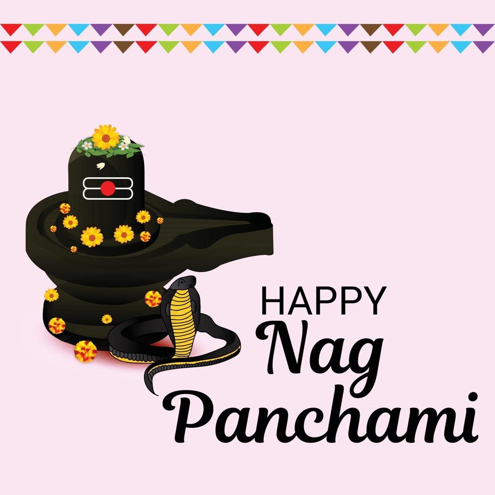 Vector illustration of a Background for Nag Panchami