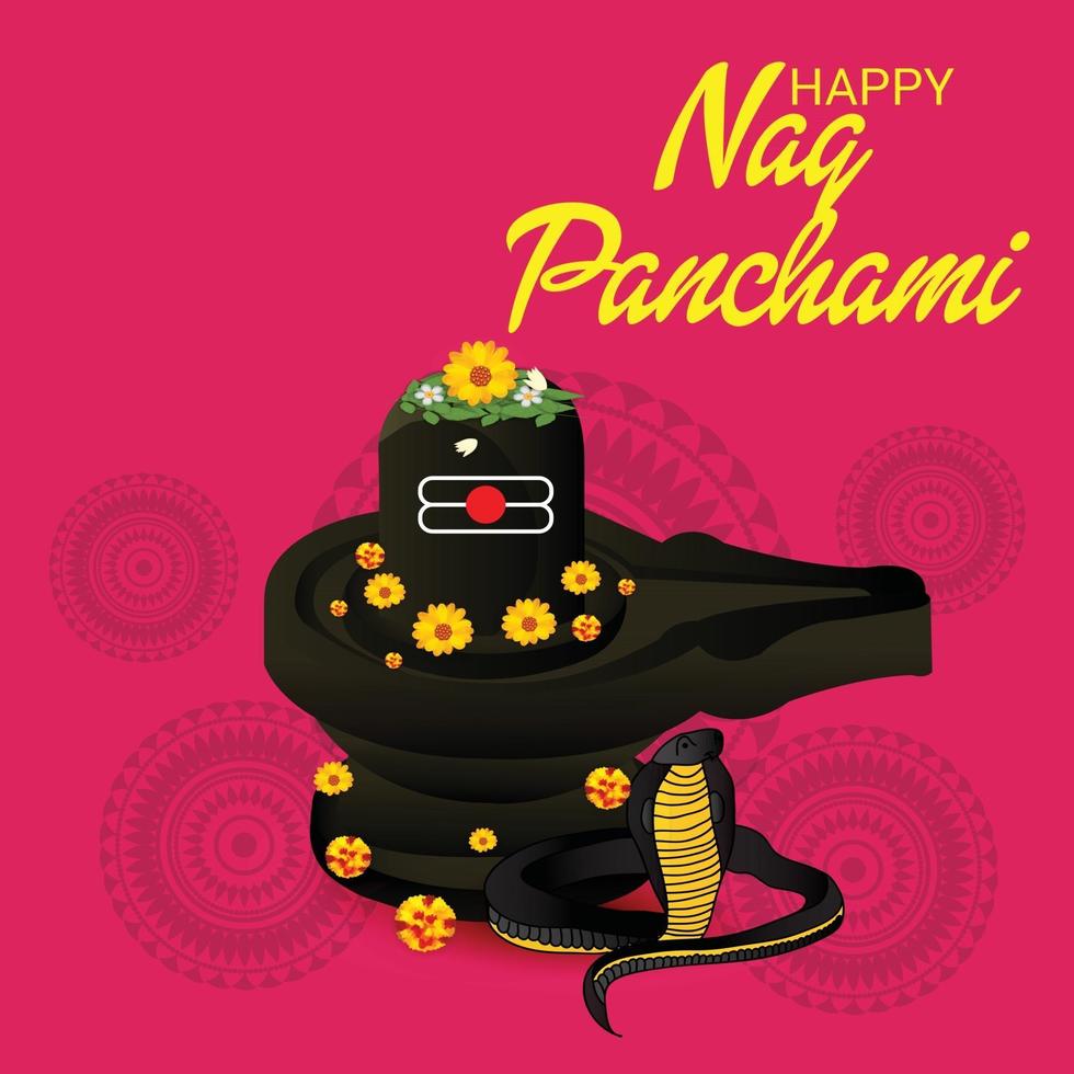 Vector illustration of a Background for Nag Panchami