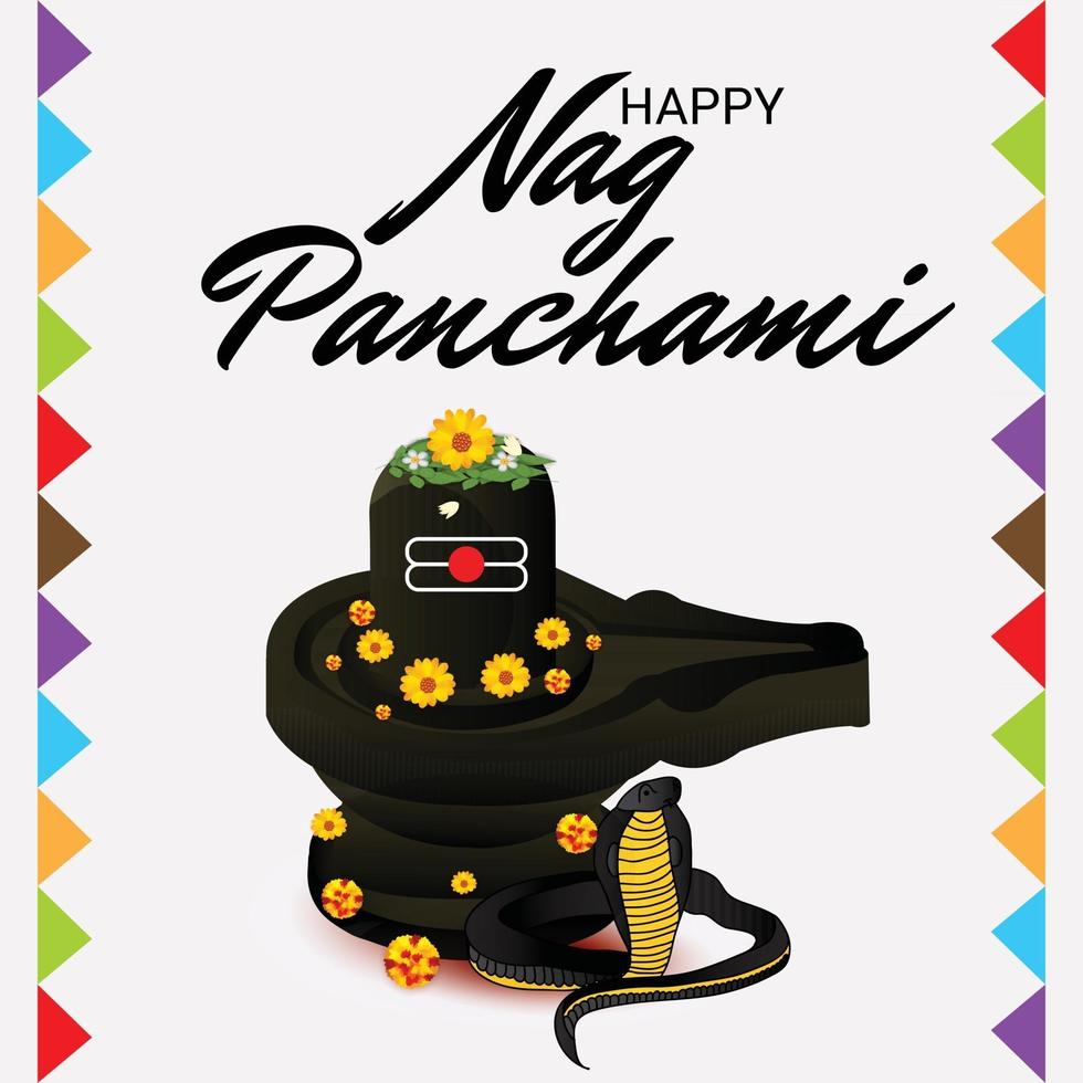 Vector illustration of a Background for Nag Panchami