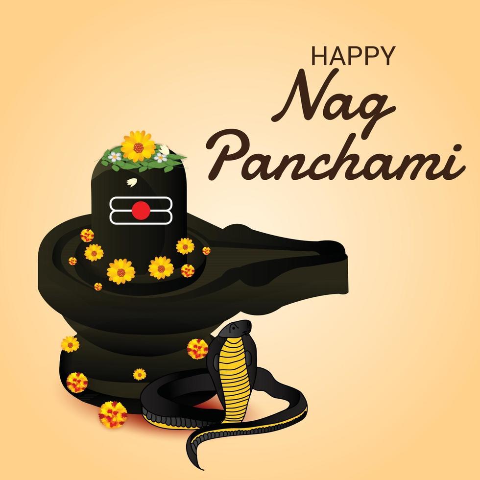 Vector illustration of a Background for Nag Panchami