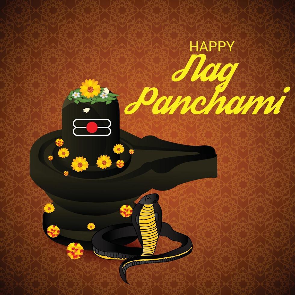 Vector illustration of a Background for Nag Panchami