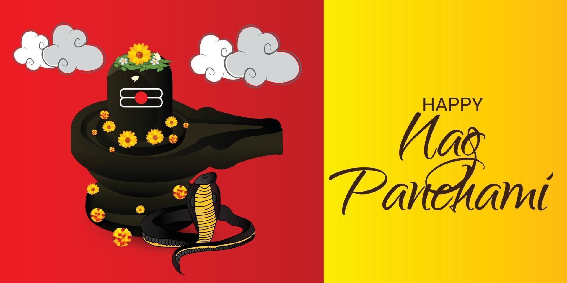 Vector illustration of a Background for Nag Panchami