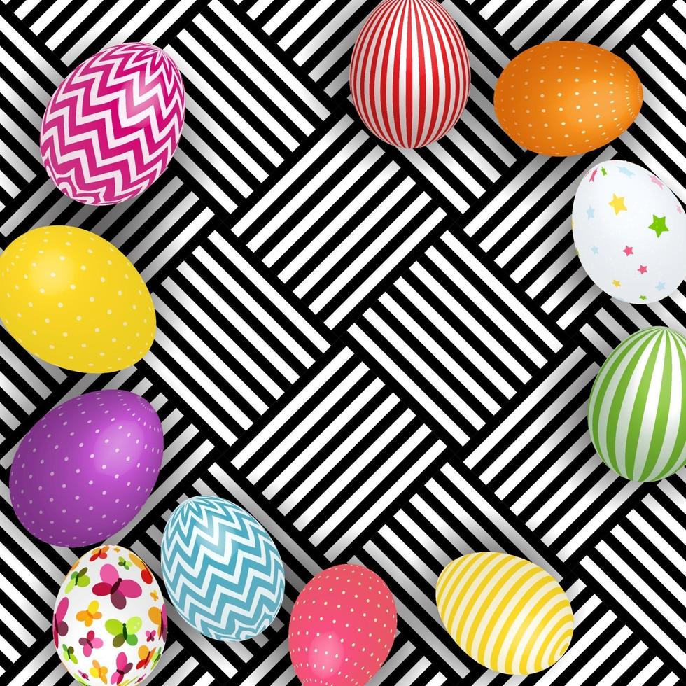 Abstract Easter Template Background vector