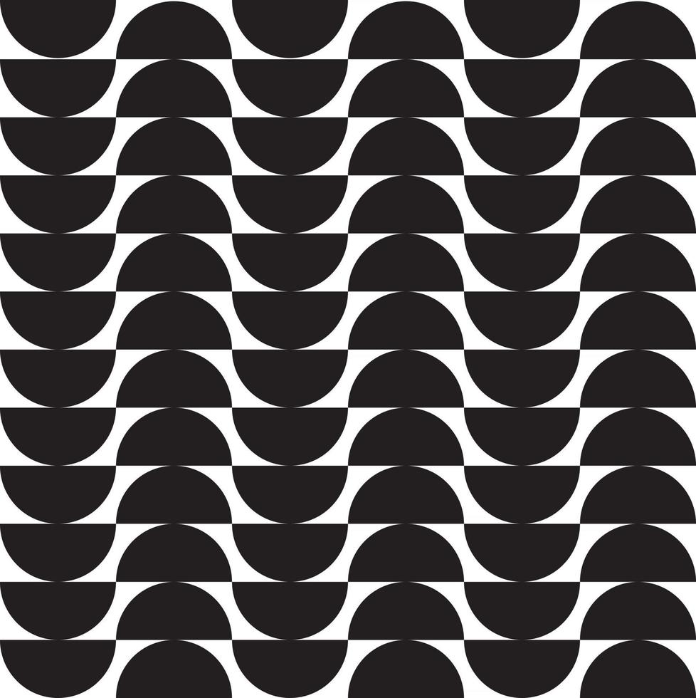 Black and white hypnotic background Abstract Seamless Pattern vector