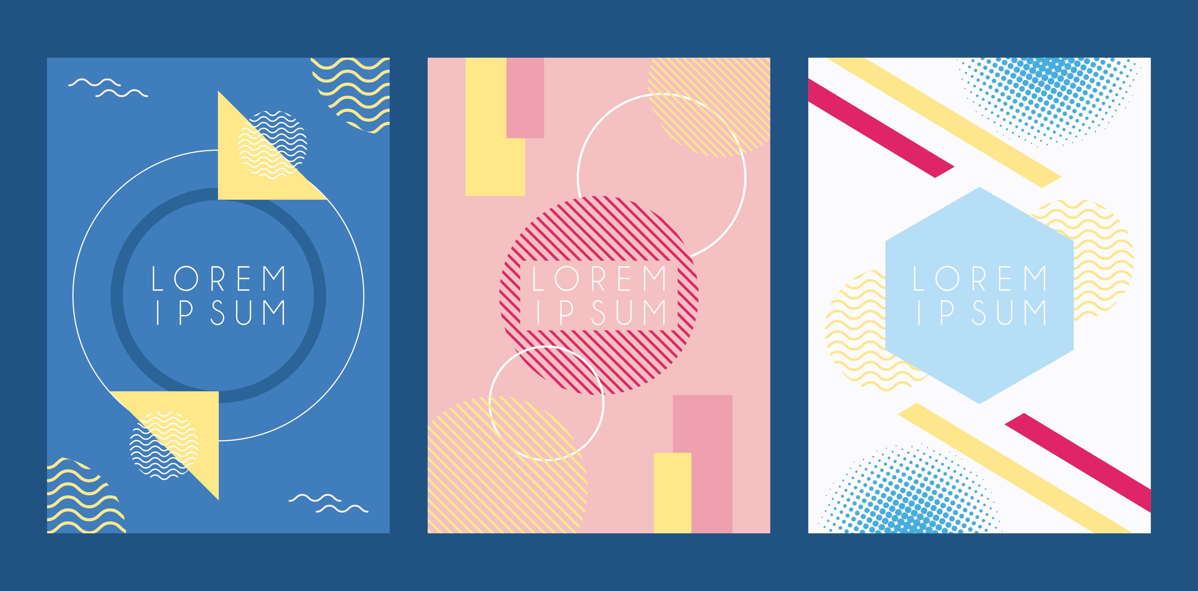 geometric figures with abstract banner modern poster 2463379 Vector Art at Vecteezy