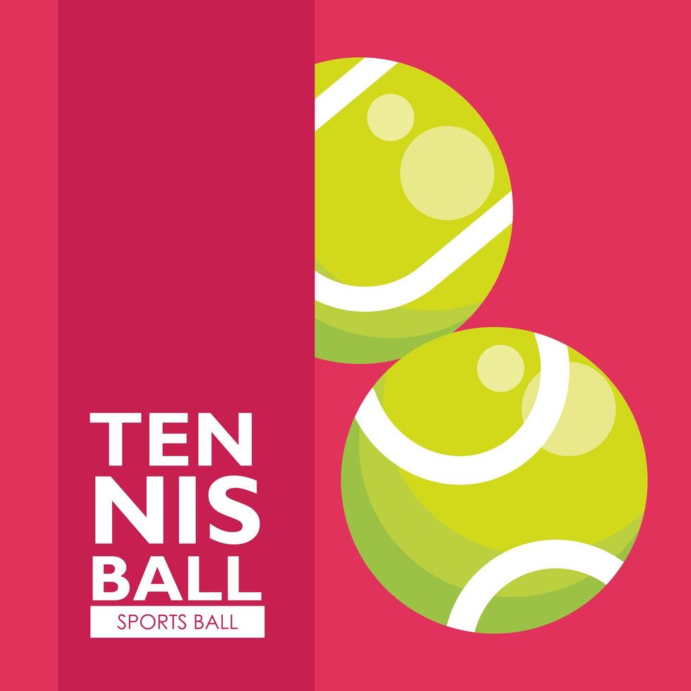 tennis balls sport balls icons vector