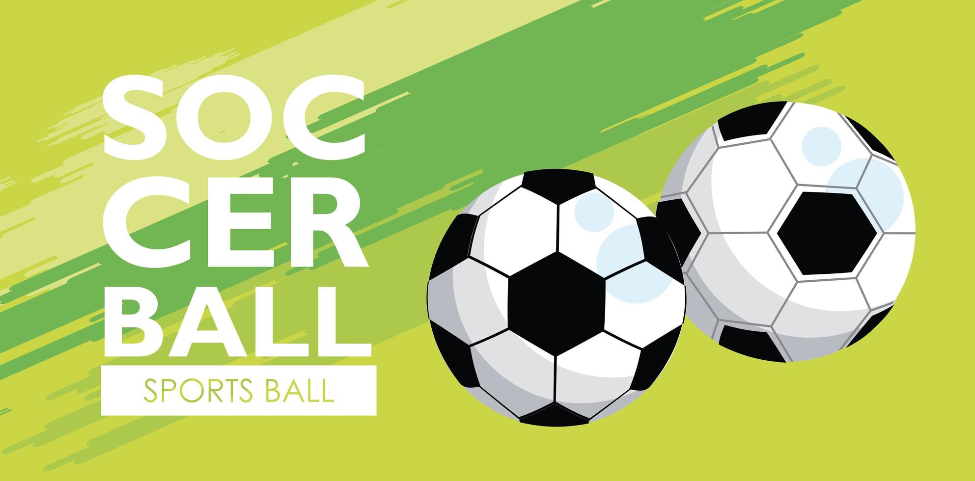 football soccer sport balloons icons vector