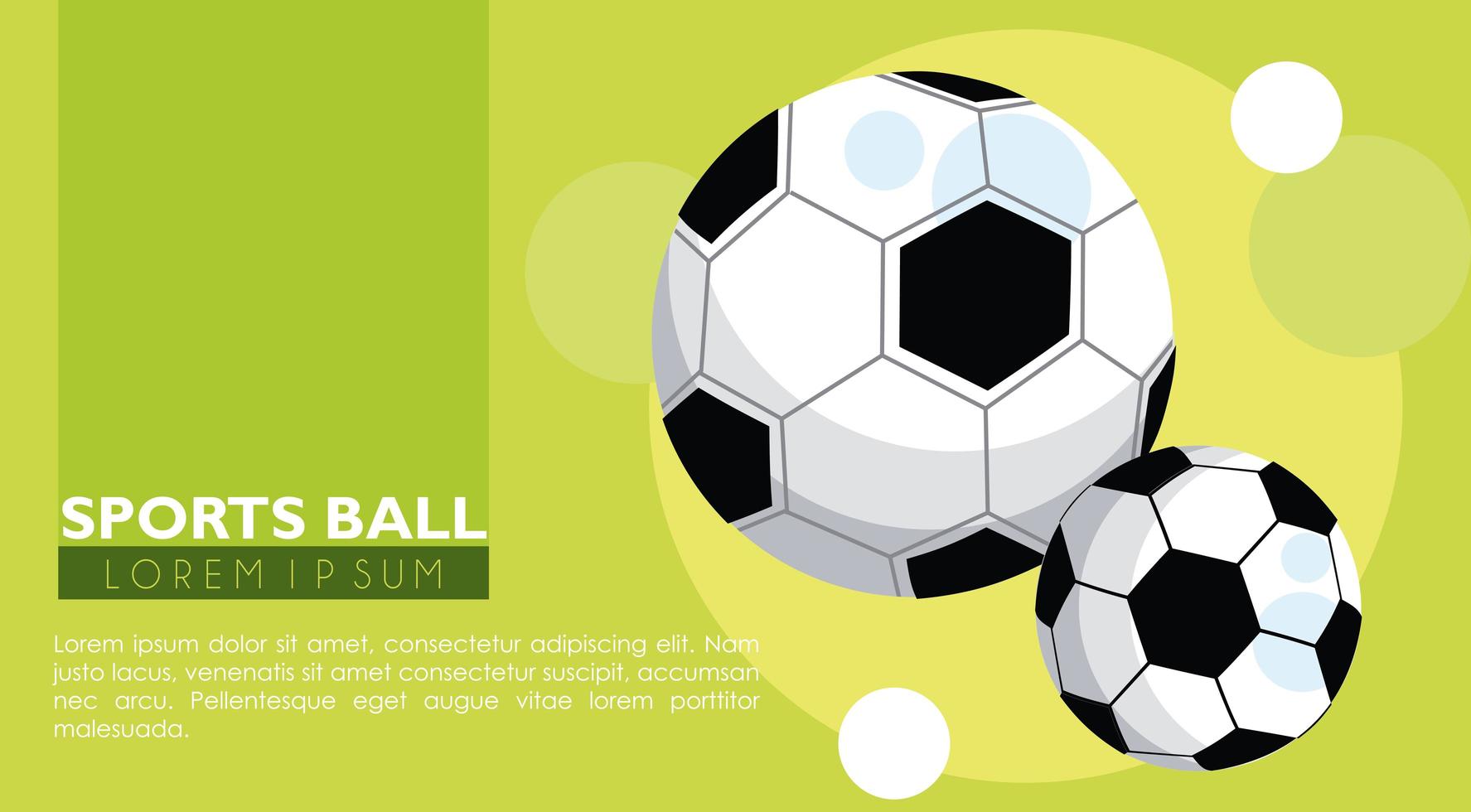 football soccer sport balloons icons vector