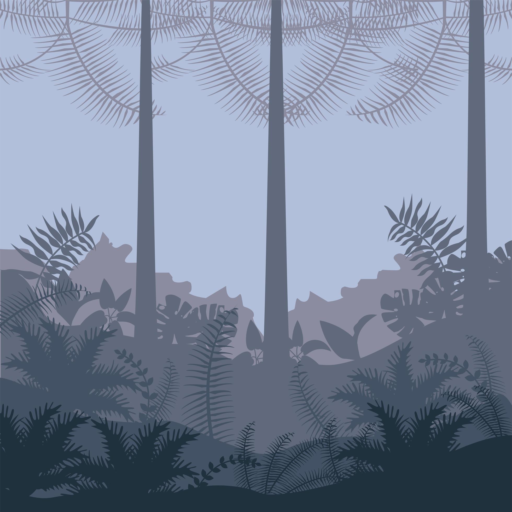 jungle wild nature gray landscape 2463677 Vector Art at Vecteezy