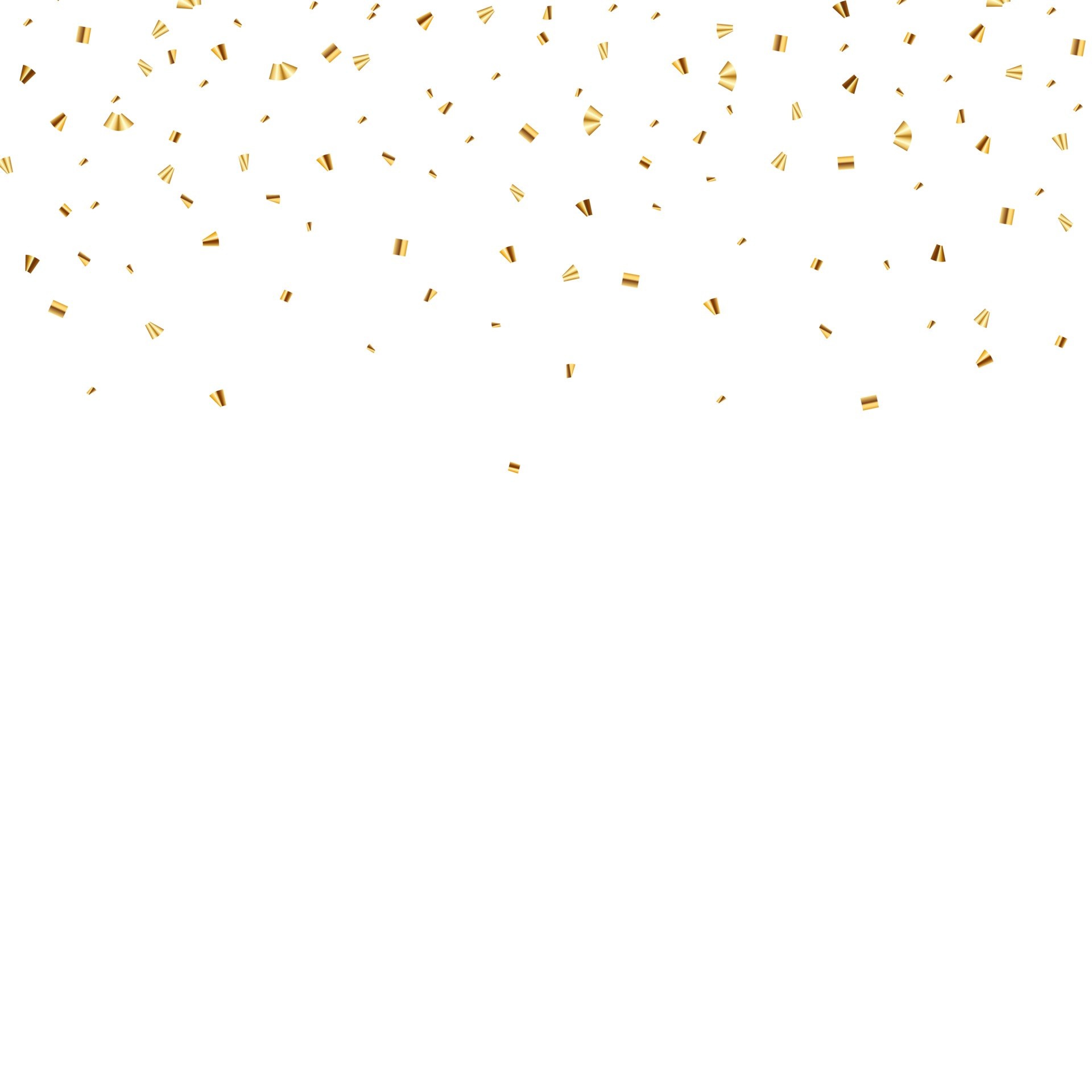 Abstract Golden Confetti Isolated on White Background 2463873 Vector