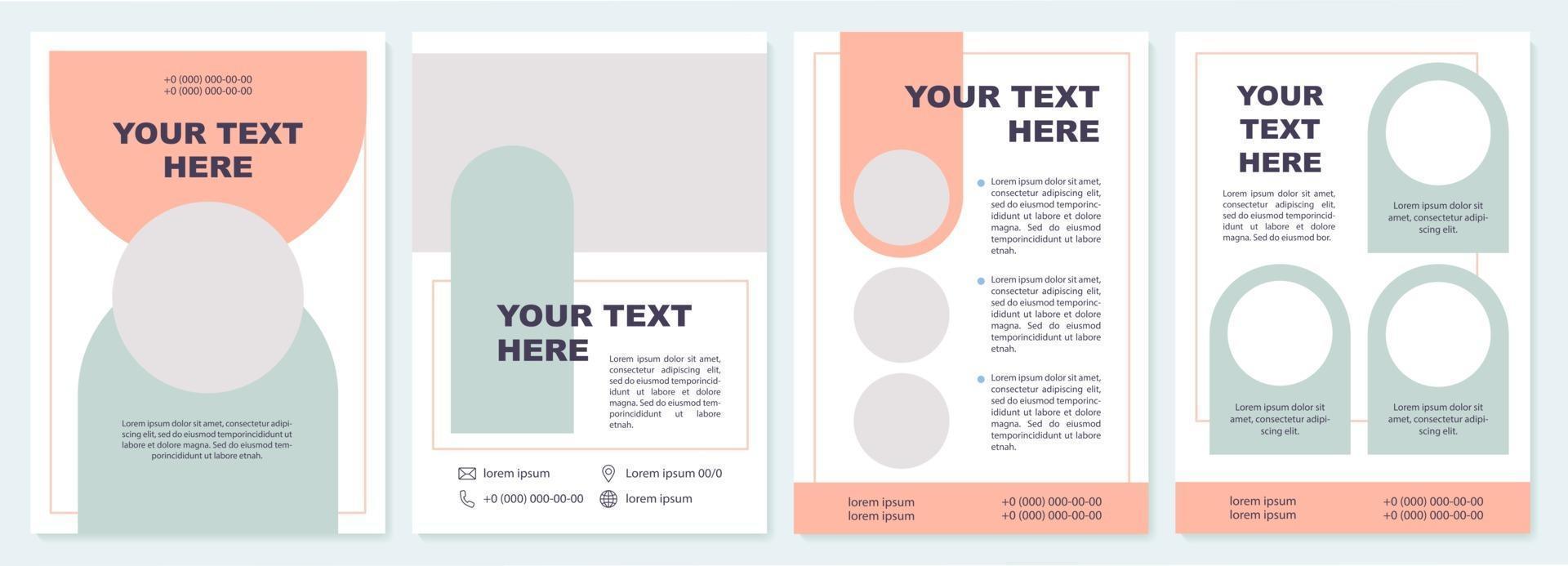 University announcement brochure template vector