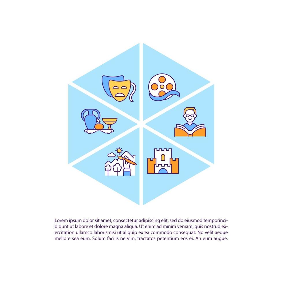 Works subject to copyright law concept line icons with text vector