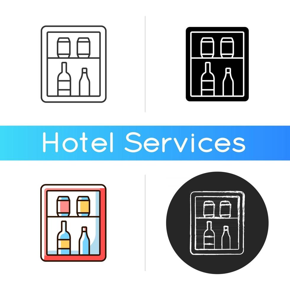 Mini bar icon vector