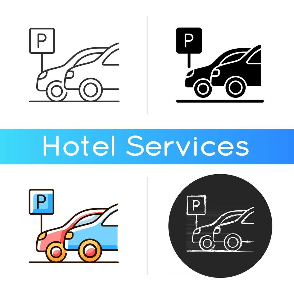 Car parking icon vector