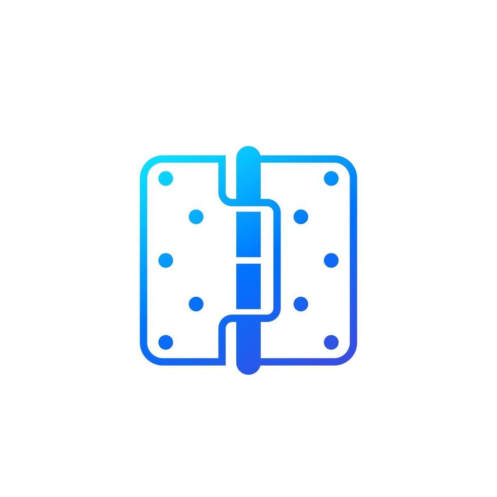 door hinge icon vector