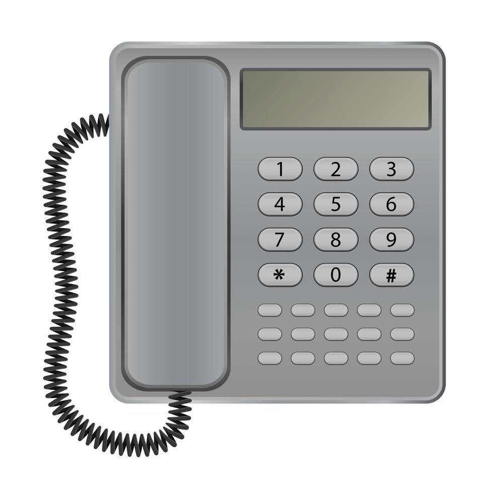 digital telephone icon vector