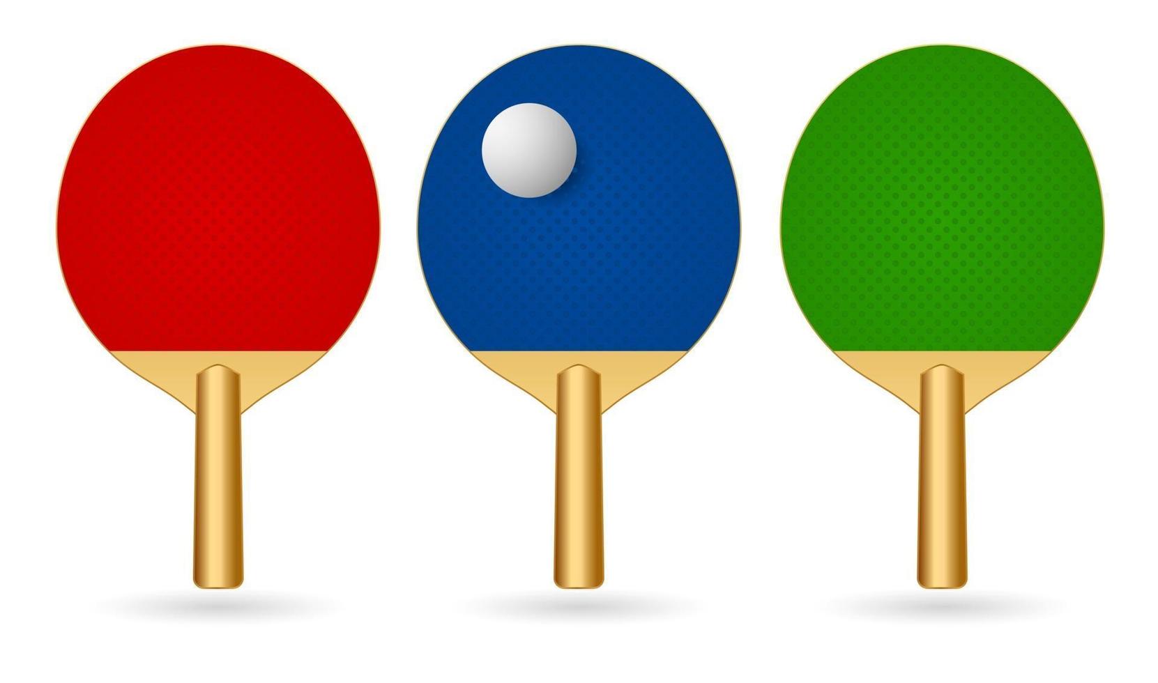 raqueta de ping pong vector