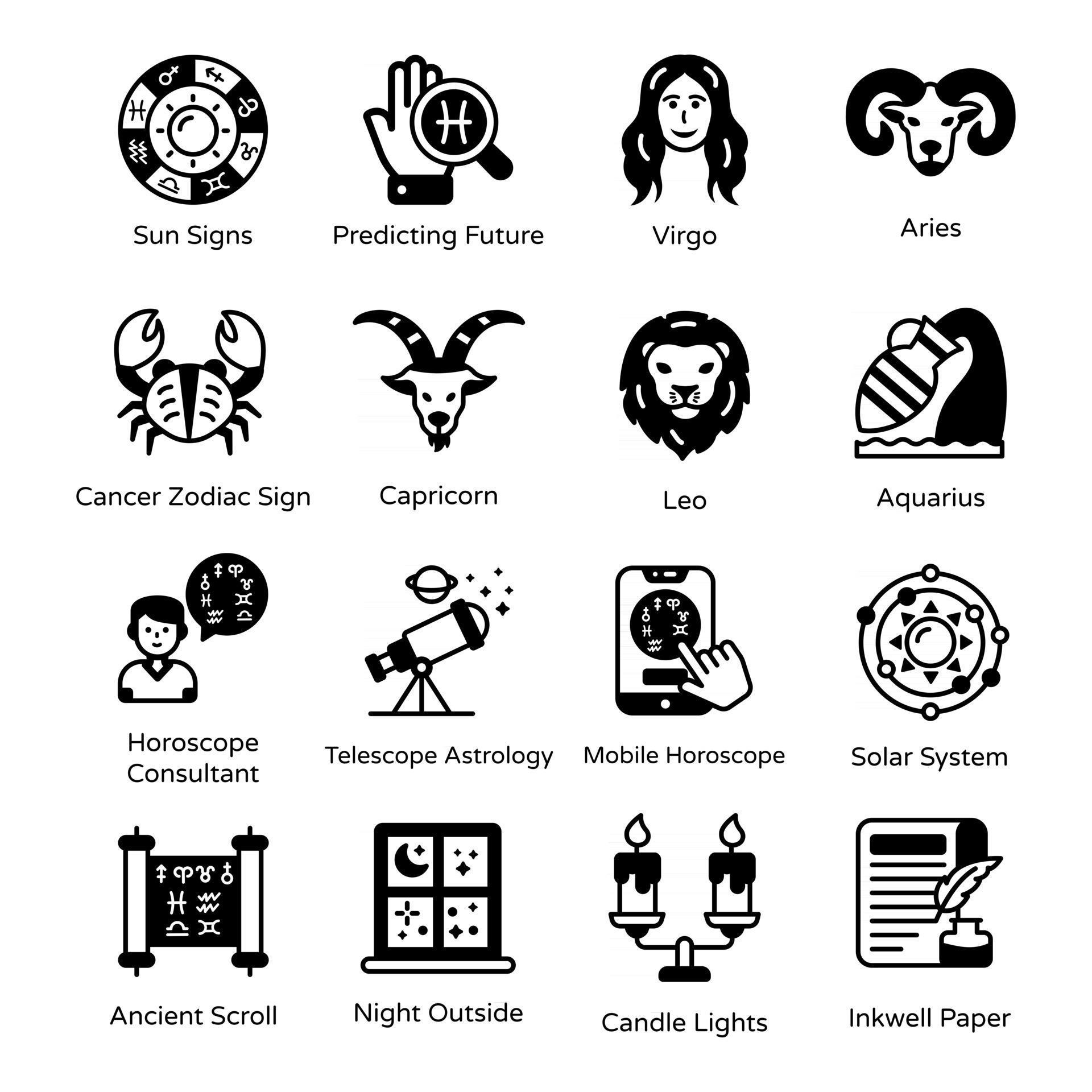 Astrology icons free