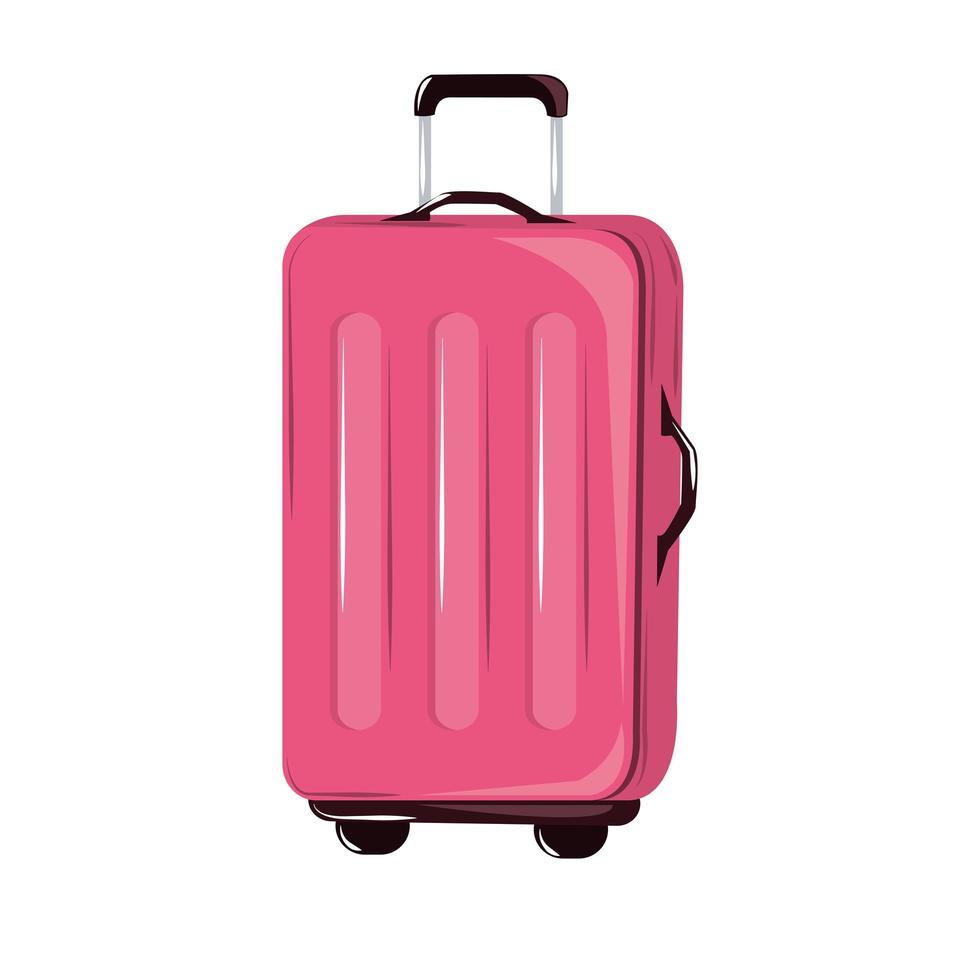 suitcase travel accessory vector